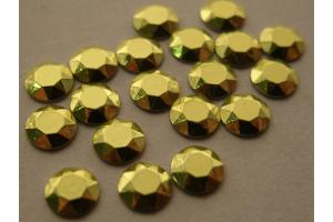 500 Hotfix Chatonrosen/Metall Studs 5mm  licht green